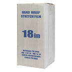 18" 80 Gauge/20.3 Micron Clear Hand Stretch Film 610 Feet