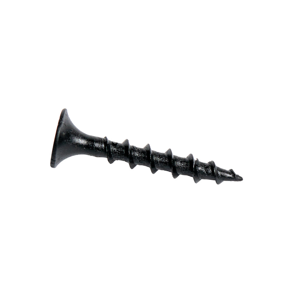6 X 1-Inch Coarse Thread Drywall Screws | Phillips Bugle Head, Black Phosphate Coating