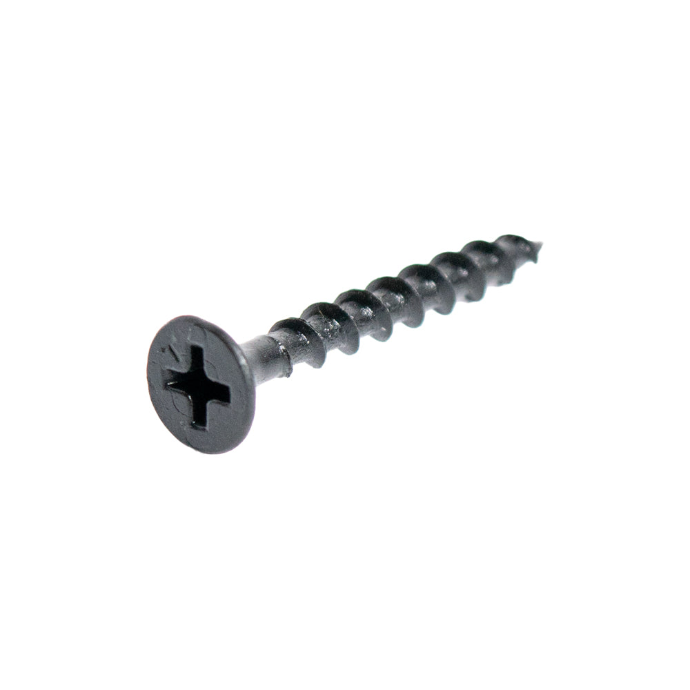 6 X 1-1/4 Inch Coarse Thread Drywall Screws | Phillips Bugle Head, Black Phosphate Coating