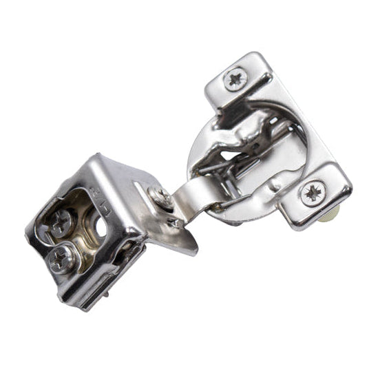 1-1/2 Inch Overlay Self-Closing Cabinet Hinge – 6-Way Adjustable Compact Face Frame Concealed Hinge