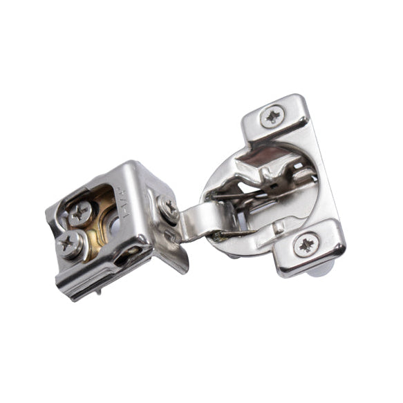 1-1/4 Inch Overlay Self-Closing Cabinet Hinge – 6-Way Adjustable Compact Face Frame Concealed Hinge