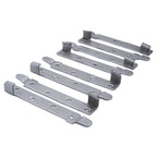 Heavy-Duty Steel Bed Rail Brackets (Set of 4) – Non-Mortise Hook Plates for Wooden Bed Frames