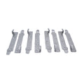 Heavy-Duty Steel Bed Rail Brackets (Set of 4) – Non-Mortise Hook Plates for Wooden Bed Frames