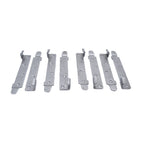 Heavy-Duty Steel Bed Rail Brackets (Set of 4) – Non-Mortise Hook Plates for Wooden Bed Frames
