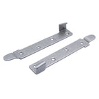 Heavy-Duty Steel Bed Rail Brackets (Set of 4) – Non-Mortise Hook Plates for Wooden Bed Frames