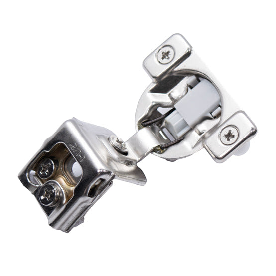 1-1/2 Inch Overlay Soft-Closing Cabinet Hinge – 6-Way Adjustable Compact Face Frame Concealed Hinge