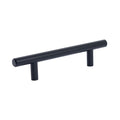 6" Matte Black Solid Stainless Steel T-Bar Cabinet and Drawer Pulls 3-3/4" Center to Center