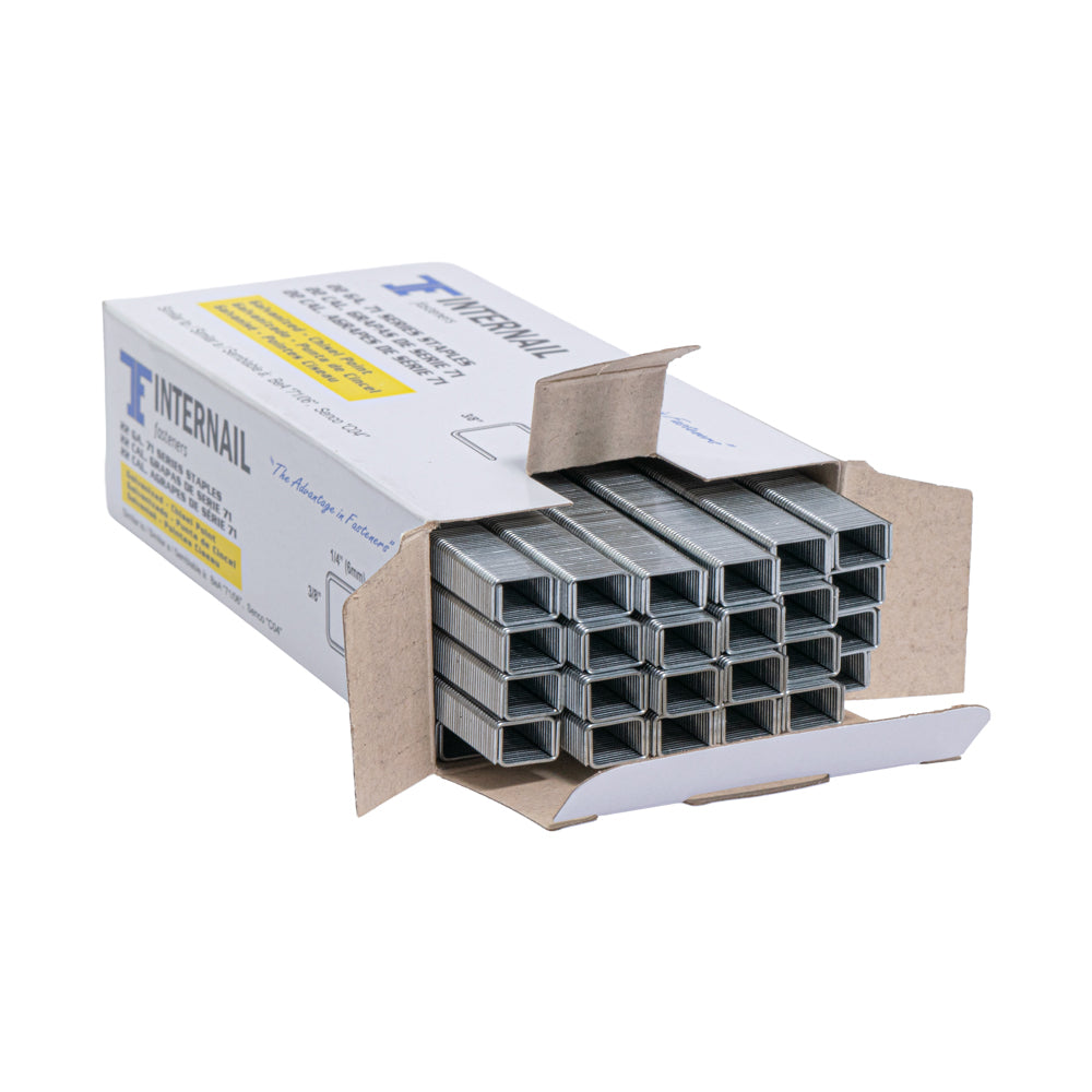 71 Series 22 Gauge 1/4" Leg x 3/8" crown 7106 Staples