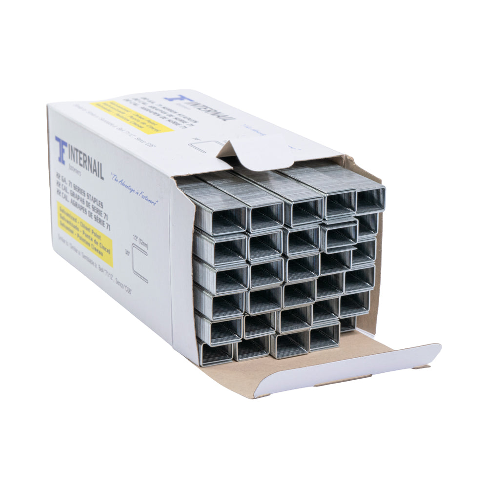 71 Series 22 Gauge 1/2" Leg x 3/8" crown 7112 Staples