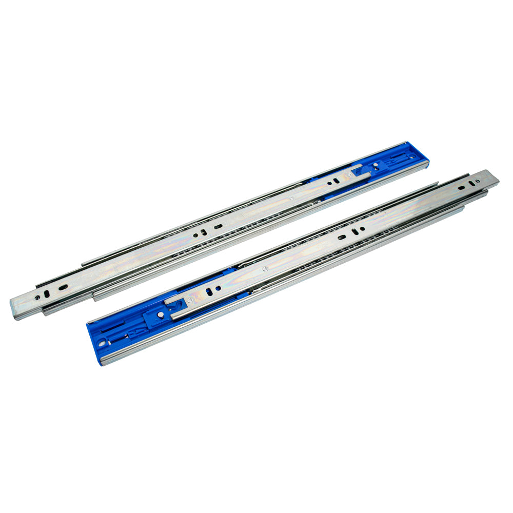 16" Push to Open Full Extension Side Mount Ball Bearing Drawer Slide 100 lbs