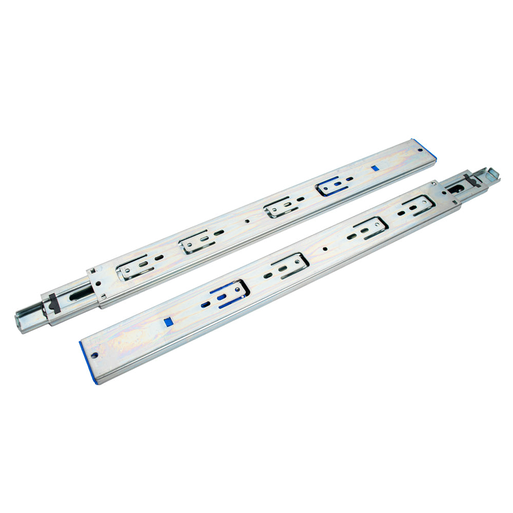16" Push to Open Full Extension Side Mount Ball Bearing Drawer Slide 100 lbs