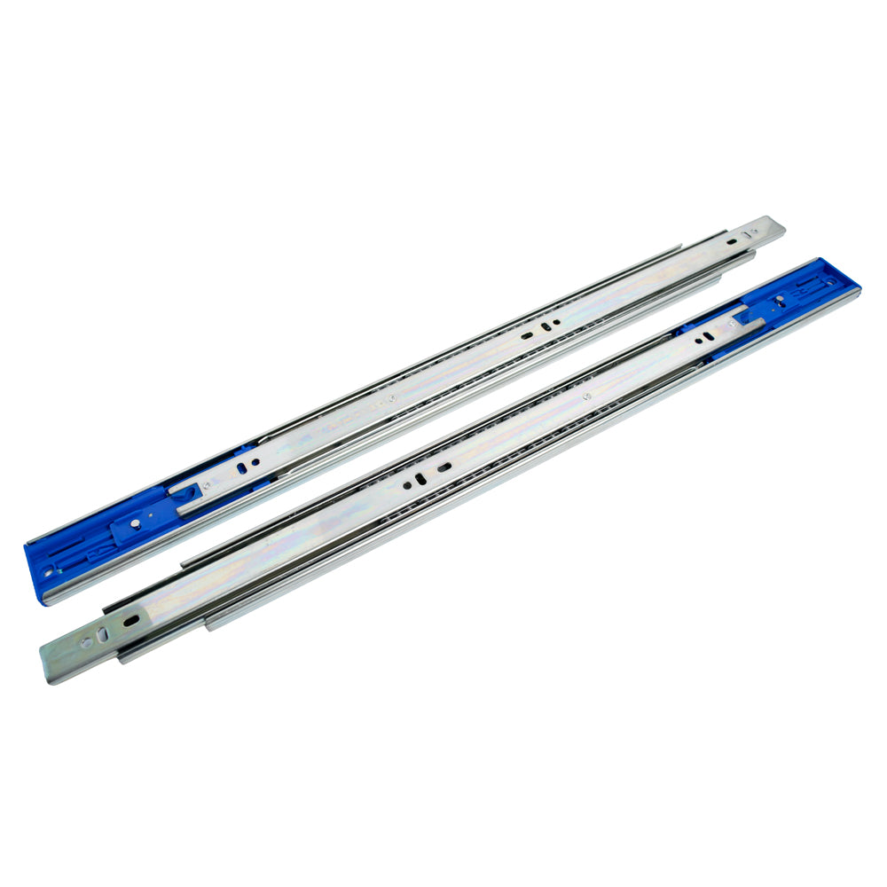 20" Push to Open Full Extension Side Mount Ball Bearing Drawer Slide 100 lbs