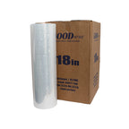 18" 80 Gauge/20.3 Micron Clear Hand Stretch Film 1500 Feet (4 Rolls)