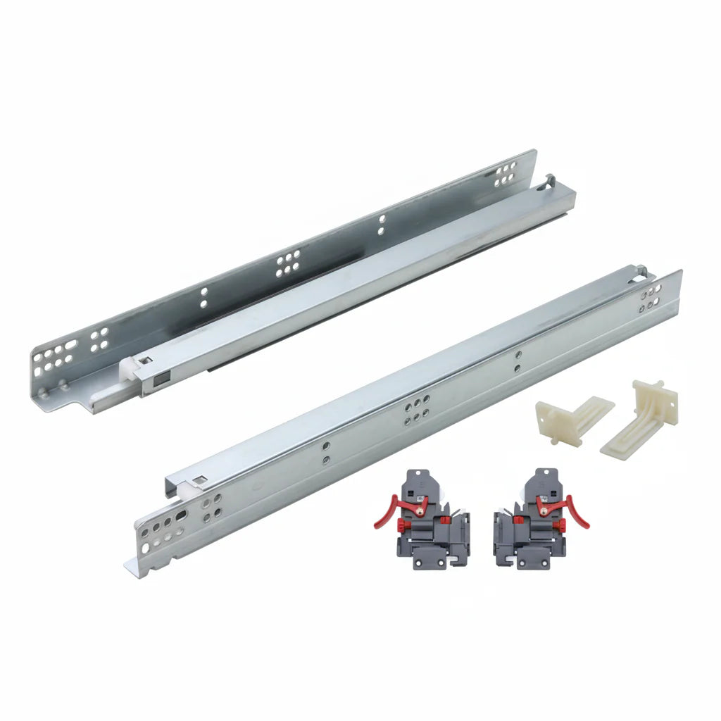 6-Way Adjustable Soft-Close Full Extension Undermount Cabinet Drawer Slides for 3/4 in. Side Panels