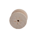 Button Style Unfinished Natural Wood Cabinet Knob