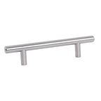 6" Satin Nickel Solid Stainless Steel T-Bar Cabinet and Drawer Pulls 3-3/4" Center to Center