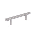 6" Satin Nickel Solid Stainless Steel T-Bar Cabinet and Drawer Pulls 3-3/4" Center to Center