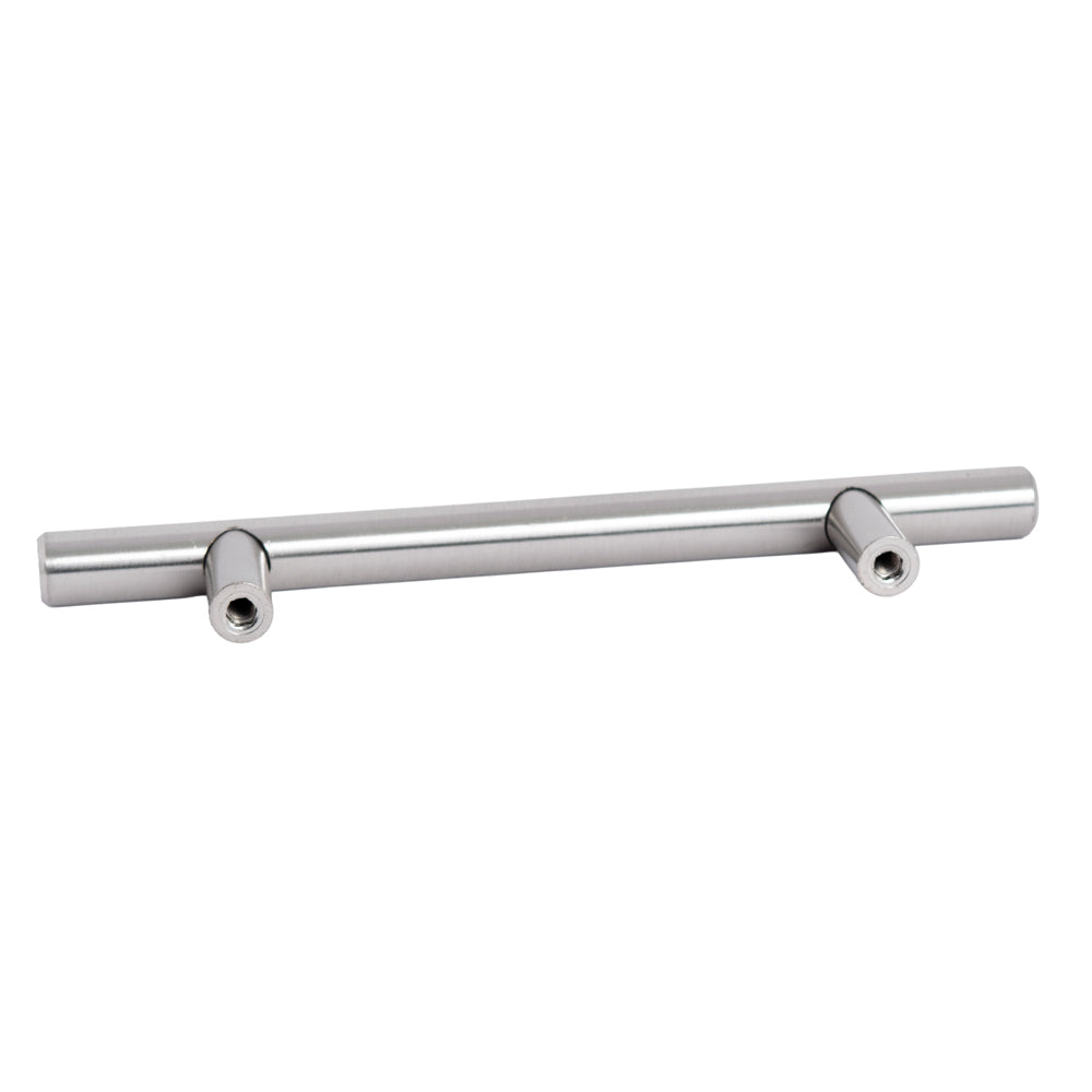 6" Satin Nickel Solid Stainless Steel T-Bar Cabinet and Drawer Pulls 3-3/4" Center to Center