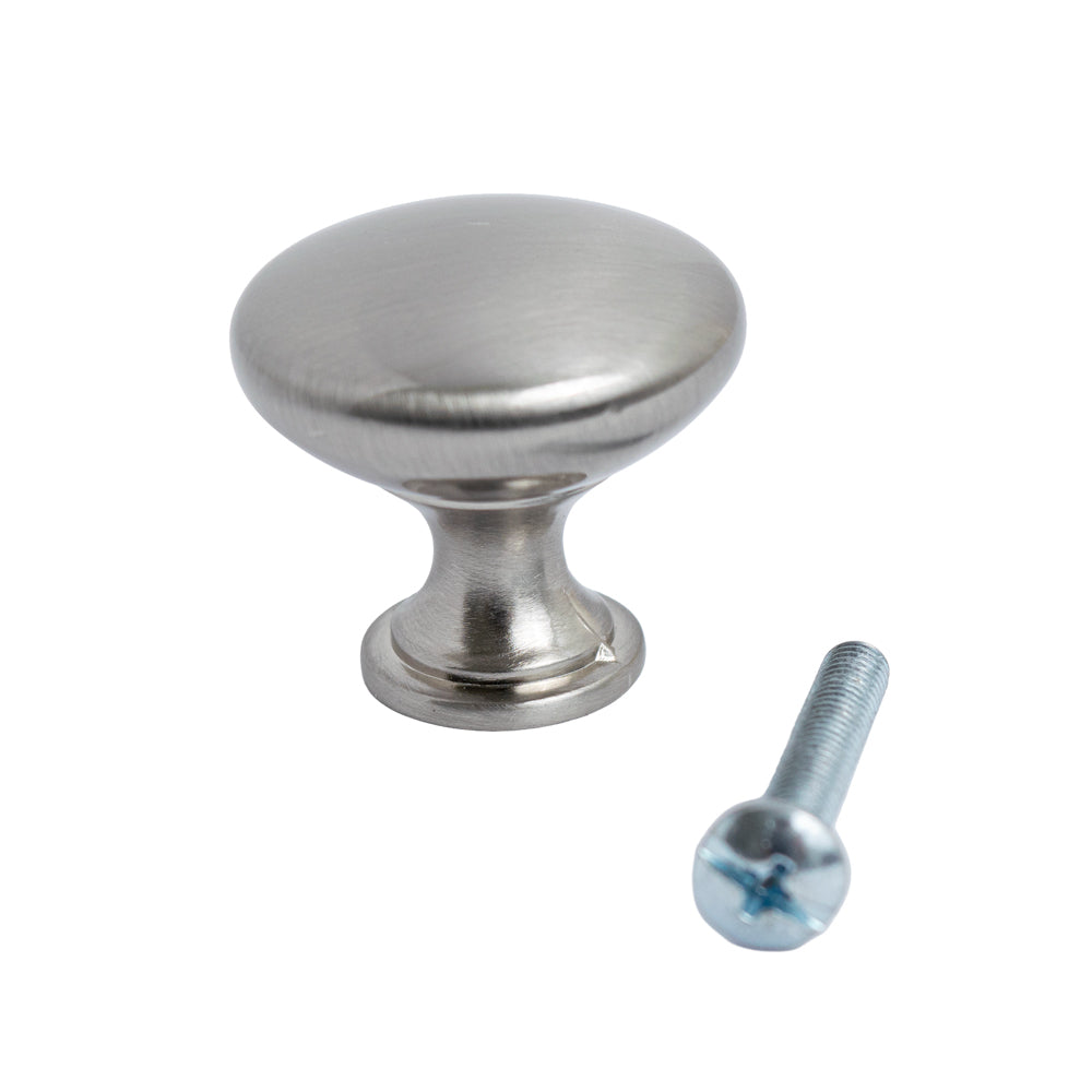 Traditional Solid Round Cabinet Knob 1-3/16" Diameter