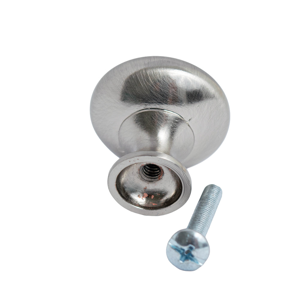 Traditional Solid Round Cabinet Knob 1-3/16" Diameter